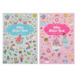 Glitter Sticker Book A5 - книга со стикери, 8 Sheets