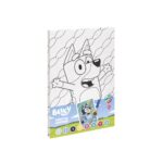 Bluey Paint By Number Canvas - боенка, 8 Paints, 1 Brush