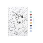 Bluey Paint By Number Canvas - боенка, 8 Paints, 1 Brush - Image 2