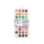 36 Aquarel Colours In Transparent Palette - водени боици - Image 2