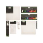 Complete Acrylic Kit - сет за боење со темперни бои 38Pcs - Image 3