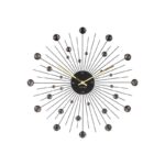 Wall Clock Sunburst Large - часовник Black