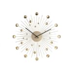 Wall Clock Sunburst Large - часовник Gold