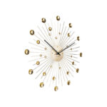 Wall Clock Sunburst Large - часовник Gold - Image 2