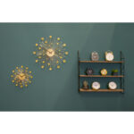 Wall Clock Sunburst Large - часовник Gold - Image 3