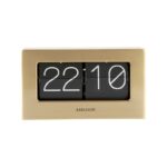 Wall/Table Clock Boxed Flip - часовник Gold plared
