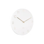 Wall Clock Charm Engraved Number - часовник, White - Image 2
