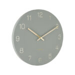 Wall Clock Charm Engraved Number - часовник, Green - Image 2