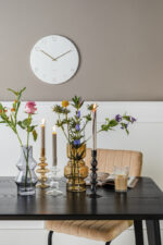 Wall Clock Charm Engraved Number - часовник, White - Image 4