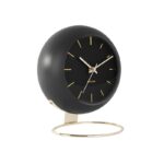 Table Clock Globe - часовник Black