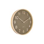 Wall Clock Pure Wood Grain Medium - часовник, Moss green - Image 2