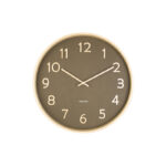 Wall Clock Pure Wood Grain Medium - часовник, Moss green