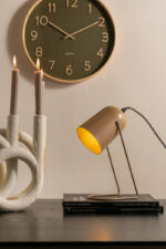 Wall Clock Pure Wood Grain Medium - часовник, Moss green - Image 4