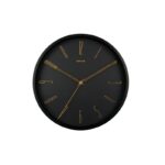 Wall Clock Belle Numbers - часновник, Black
