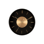 Wall Clock Gold Disc - часовник Black