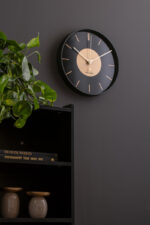 Wall Clock Gold Disc - часовник Black - Image 3