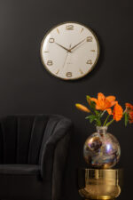 Wall Clock Sienna Glow - часовник White - Image 4