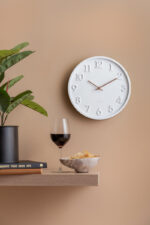 Wall Clock Calma - часовник White - Image 5