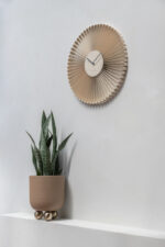 Wall Clock Cascara - часовник Off white - Image 4