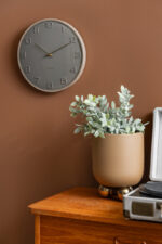 Wall Clock Fuerte Dome - часовник Clay grey - Image 5