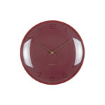 Wall Clock Fuerte Dome - часовник Burgundy red
