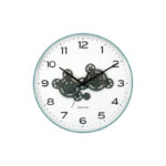 Wall Clock Open Gear - часовник Misty blue & jungle green