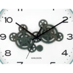 Wall Clock Open Gear - часовник Misty blue & jungle green - Image 3