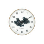 Wall Clock Open Gear - часовник Ochre yellow