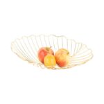 Fruit Basket Leaf - сад за овошје, Gold plated