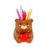 Desk Friends - Ceramic Pen Holder - Teddy Bear