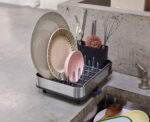 Extend™ Slim Steel Expandable Grey Dish Drainer - цедач - Image 3