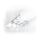 Silver stainless steel wine glass holder - полица за чаши - Image 2