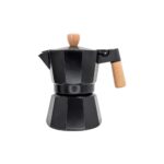 Black Induction Italian Coffee Maker - мока ѓезве, 3 шолји