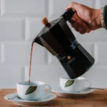 Black Induction Italian Coffee Maker - мока ѓезве, 3 шолји - Image 2