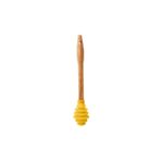 Silicone honey spoon with wooden handle - лажица за мед