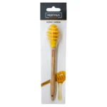 Silicone honey spoon with wooden handle - лажица за мед - Image 2