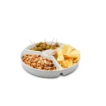 Round Porcelain Snack Plate - чинија за сервирање