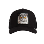 Baseball Cap Wise Ass Trucker Owl - капа, Black