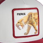 Kids Baseball Cap Fierce Saber-Tooth Mini - капа, Red - Image 2