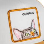 Kids Baseball Cap Curious Cat Mini - капа, Ochre - Image 2