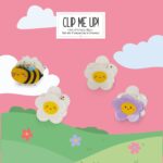Clip me up! – сет од 4 штипки за коса, Bee