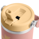IceFlow™ Flip Straw Tumbler | 0.41L – термос Peach Rose - Image 3