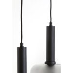 LEKAR - висечка ламба, 100x22x32 cm, black+smoked glass - Image 4