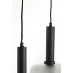 LEKAR - висечка ламба, 100x22x32 cm, black+smoked glass - Image 7