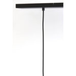 LEKAR - висечка ламба, 100x22x32 cm, black+smoked glass - Image 8