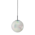 MEDINA - висечка ламба, 30 cm, glass rainbow+black