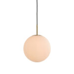 MEDINA – висечка ламба 30 cm, antique bronze+glass matt white