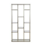 PIUAR – отворен кабинет, 100x36x200 cm, glass clear+nickel satin
