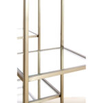 PIUAR – отворен кабинет, 100x36x200 cm, glass clear+nickel satin