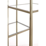 PIUAR – отворен кабинет, 100x36x200 cm, glass clear+nickel satin